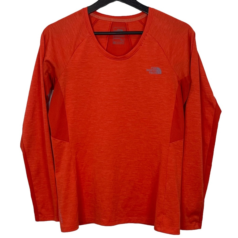 The North Face Women’s Ambition Long Sleeve Top in Orange Red S - Picture 2 of 8